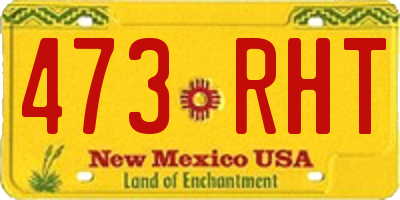 NM license plate 473RHT