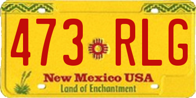 NM license plate 473RLG