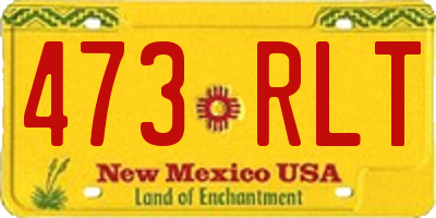 NM license plate 473RLT