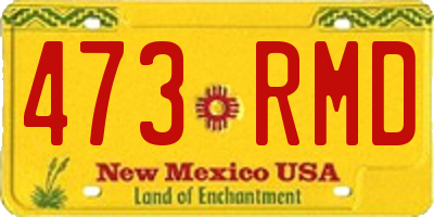 NM license plate 473RMD