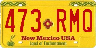 NM license plate 473RMQ