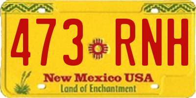NM license plate 473RNH