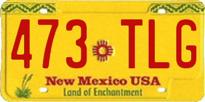 NM license plate 473TLG