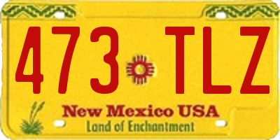 NM license plate 473TLZ