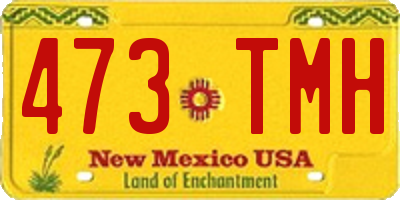 NM license plate 473TMH