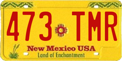 NM license plate 473TMR