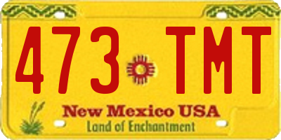 NM license plate 473TMT