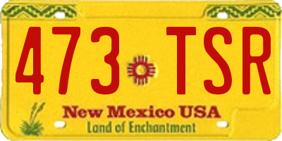 NM license plate 473TSR