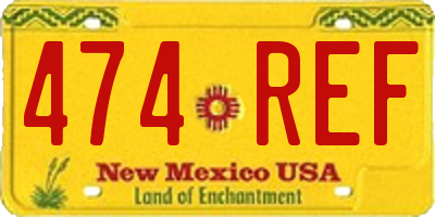 NM license plate 474REF