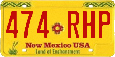 NM license plate 474RHP