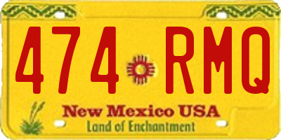 NM license plate 474RMQ