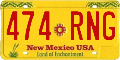NM license plate 474RNG