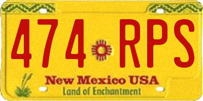 NM license plate 474RPS