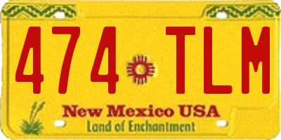 NM license plate 474TLM