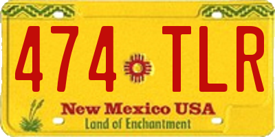 NM license plate 474TLR