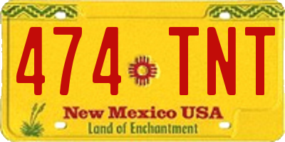 NM license plate 474TNT