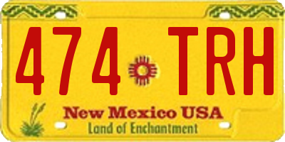 NM license plate 474TRH