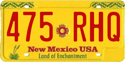 NM license plate 475RHQ