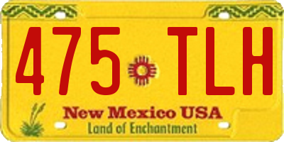 NM license plate 475TLH