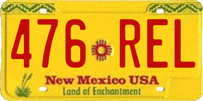 NM license plate 476REL