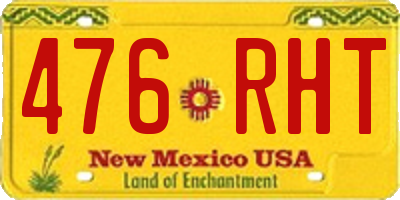 NM license plate 476RHT