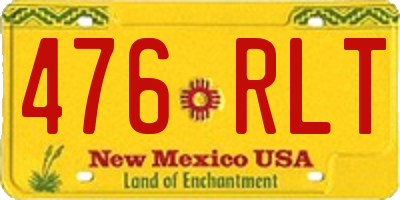 NM license plate 476RLT