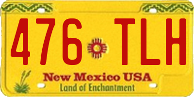 NM license plate 476TLH