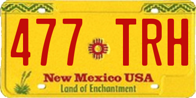 NM license plate 477TRH