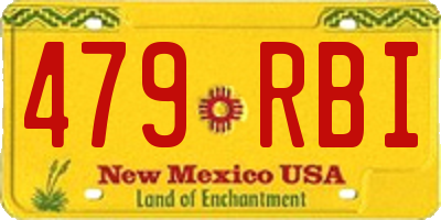 NM license plate 479RBI