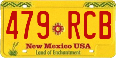 NM license plate 479RCB