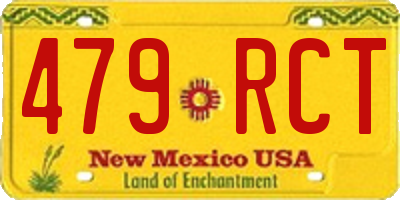 NM license plate 479RCT