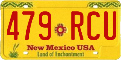 NM license plate 479RCU