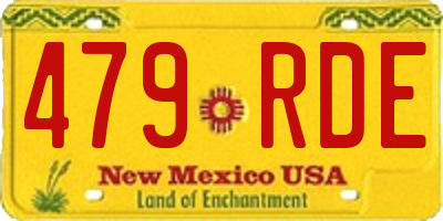 NM license plate 479RDE
