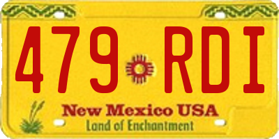 NM license plate 479RDI