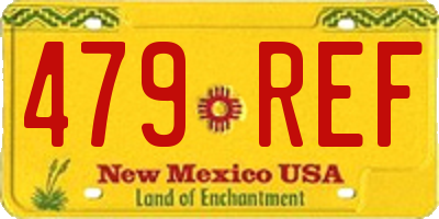 NM license plate 479REF