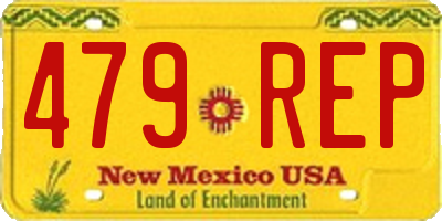 NM license plate 479REP