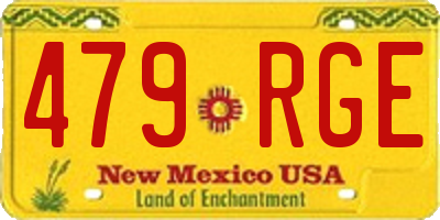 NM license plate 479RGE