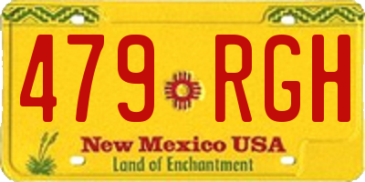 NM license plate 479RGH