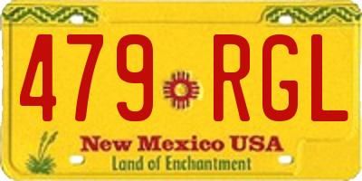 NM license plate 479RGL