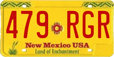 NM license plate 479RGR
