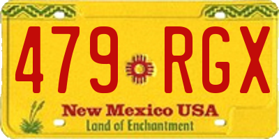 NM license plate 479RGX