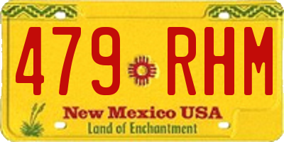 NM license plate 479RHM