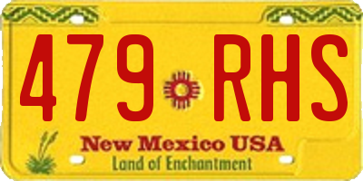 NM license plate 479RHS