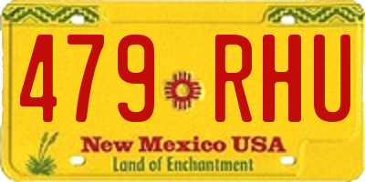 NM license plate 479RHU