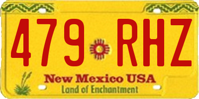 NM license plate 479RHZ