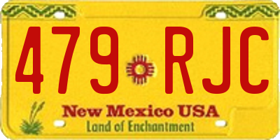 NM license plate 479RJC