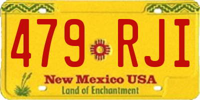 NM license plate 479RJI