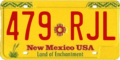 NM license plate 479RJL