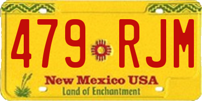 NM license plate 479RJM