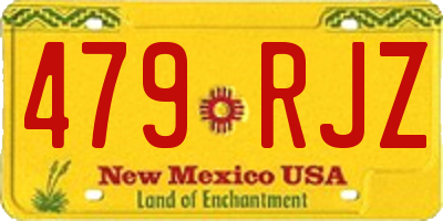 NM license plate 479RJZ